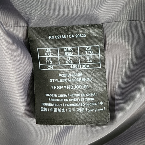 GUESS Gray Men's Blazer, size XXL - Picture 8 of 10